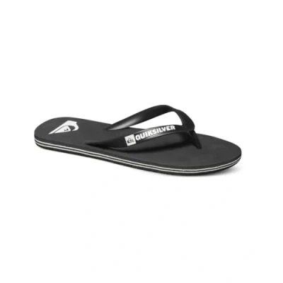 Image de Quiksilver Tongs MOLOKAI pour homme, Noir/noir/blanc., 47 EU