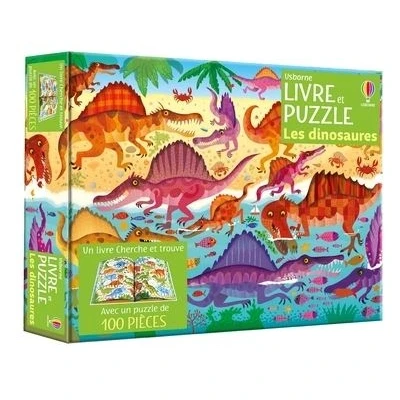 Image de Les dinosaures Coffret livre et puzzle