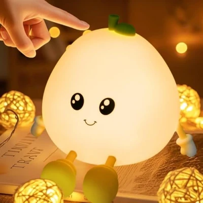 Afbeelding van XUNIVERS nachtlampje voor kinderen, oplaadbaar, nachtlampje, babylamp, 3 instelbare intensiteiten, led, meisjes, siliconen, bedlampje, touchscreen, volwassenen
