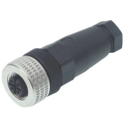 Afbeelding van Hirschmann 933 139 100 1 Sensor/actuator connector, niet geassembleerd M12 Aantal polen (sensoren): 4 Bus, recht stuk(s)