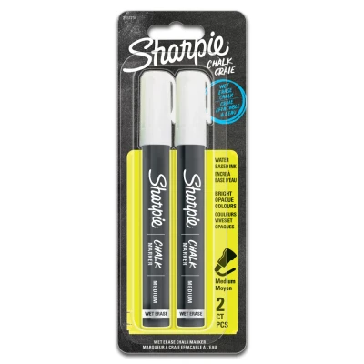 Afbeelding van Sharpie Chalk Marker White 2pc