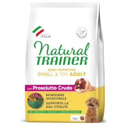 Afbeelding van 0,5 kg gratis! Natural Trainer hondenvoer 7 Dog Small &amp; Toy Adult met Ham