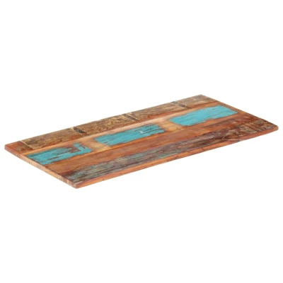 Afbeelding van Tafelblad rechthoekig 25 27 mm 60x140cm massief gerecycled hout