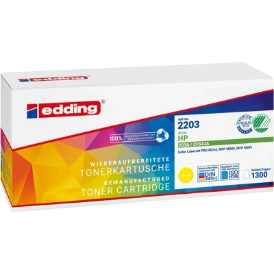 Afbeelding van Edding Toner vervangt HP 203A (CF542A) Compatibel Geel 1300 bladzijden EDD 2203 18