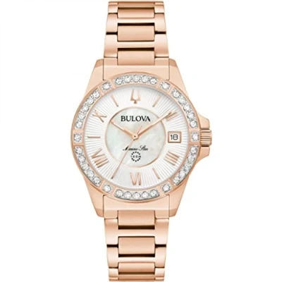 Afbeelding van Bulova Marine Star Dameshorloge Rosékleurig 98R295
