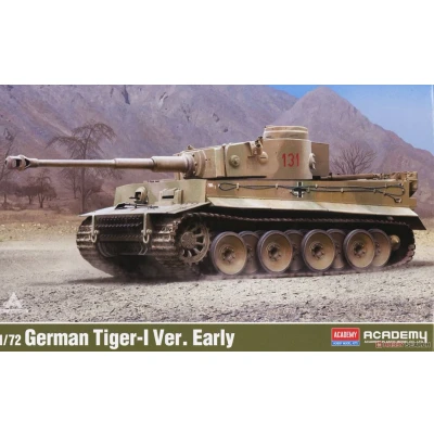 Afbeelding van 1:72 Academy 13422 Tiger I early Tank Plastic Modelbouwpakket