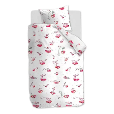 Afbeelding van Beddinghouse Kids Love it dekbedovertrek Eenpersoons 120x150 Roze