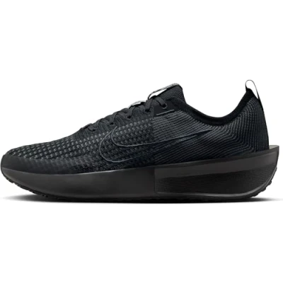 Afbeelding van Nike Performance Interact RUN Hardloopschoenen neutraal, Heren, Maat: 40, Black/anthracite/wolf grey Textiel/ synthetisch
