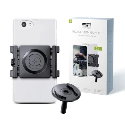 Afbeelding van SP CONNECT Micro Stem Mount Pro met universele klem, SPC+, telefoonhouder voor fietsstuur, smartphonehouder fiets,