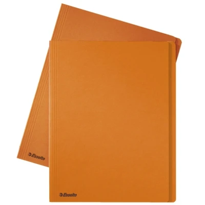 Image de Esselte chemise en carton avec bord décalé de 10 mm A4 (100 chemises) orange