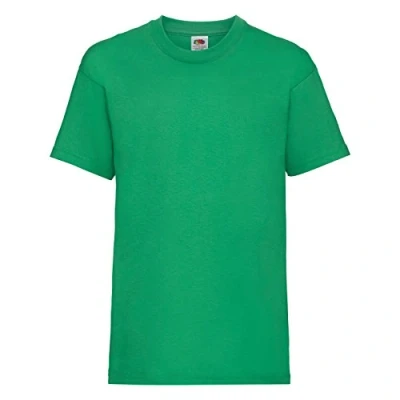 Afbeelding van Fruit Of The Loom Kinder / Kinderen Unisex Valueweight T shirt met korte mouwen (Kelly Groen)