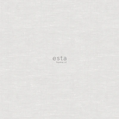Afbeelding van krijtverf eco texture vliesbehang effen uni met linnen textiel structuur licht warm grijs 148693 ESTAhome