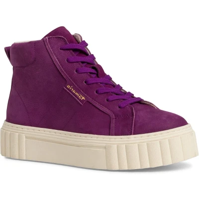 Afbeelding van Tamaris Sneakers hoog, Dames, Maat: 36, Purple Leer