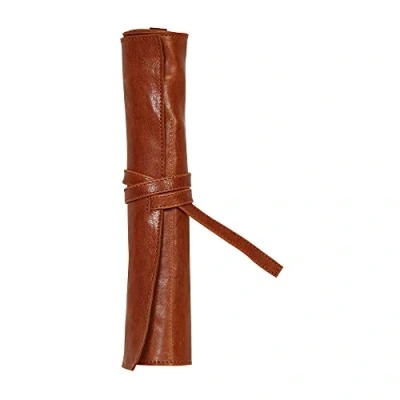 Afbeelding van Rhodia Flying Spirit Leather Pencil Roll Bruin