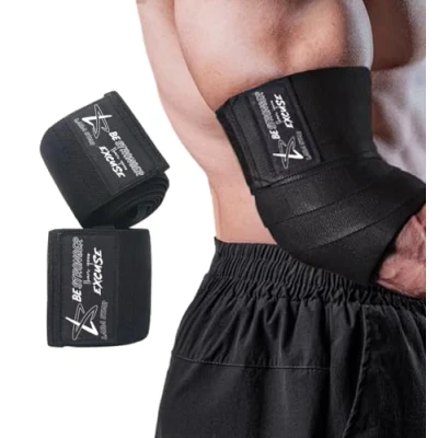 Afbeelding van LARA STAR elleboogbeschermers voor gewichtheffen, 119,4 cm, elastisch, en compressie, powerlifting, fitness, cross training gym workout, elleboogbanden gewichtheffen