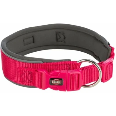 Afbeelding van Hondenhalsband Trixie Premium Grafiet Fuchsia L 46 55 cm