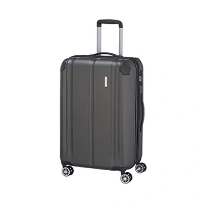 Afbeelding van Travelite City 4 Wiel Trolley M Expandable antraciet Harde Koffer