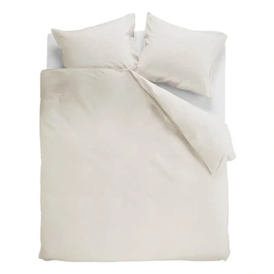 Afbeelding van Ambiante Cotton Uni dekbedovertrek Lits Jumeaux XL 260x200/220 Gebroken wit