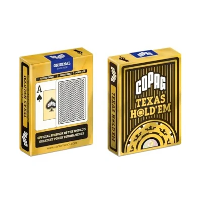 Image de Copag Jeu de cartes Texas Holde&#039;em Gold : Noir et Or