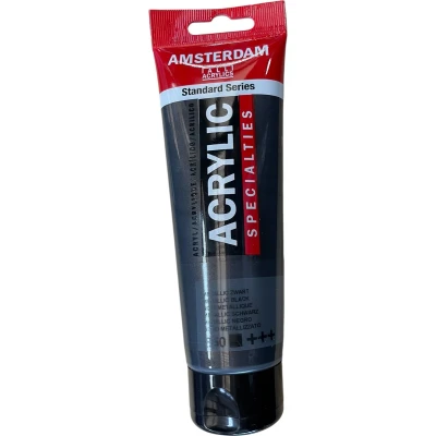 Afbeelding van Amsterdam Specialties Acrylverf 120ml 850 Metalic zwart