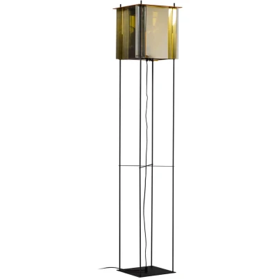 Afbeelding van ETH Cube Vloerlamp Zilver Goud 160 cm hoog