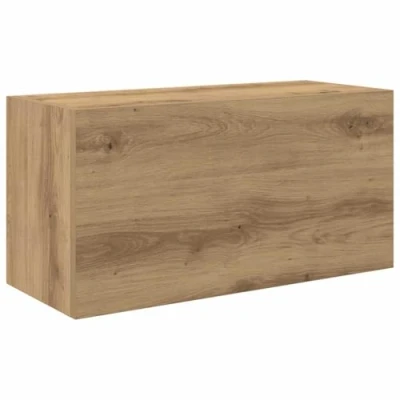 Afbeelding van vidaXL Badkamerwandkast 60x25x30 cm bewerkt hout artisanaal eikenkleur