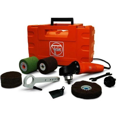 Afbeelding van FEIN WPO 14 25 E RVS startset schuurpolijstmachine 1200 W met accessoireset in kunststof gereedschapskoffer 72214950010