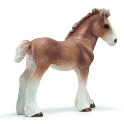 Afbeelding van Schleich 13671 Figuur Dieren Veulen Clydesdale