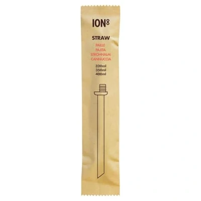 Image de Ion8 Paille Amovible pour Gourdes Ion8, 320ml, 350ml, 4000ml, Large et Facile à Nettoyer, Adaptée au Lave Vaisselle, Transparente, Taille Petit