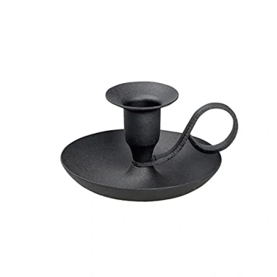 Afbeelding van NKlaus Chandelier Classic Iron Black kandelaar hoogte 5 cm voor kaarsen Ø 2 10892