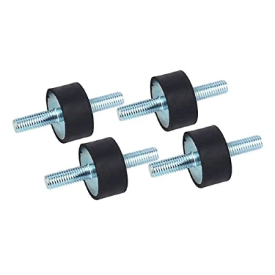 Afbeelding van 4 stuks anti vibratie rubberen beugels voor cCnette frame isolatie met dubbele schroefbouten 30 x 15 M8 23