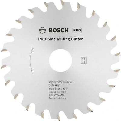 Afbeelding van Bosch Accessories 3608641002 Schijffrees Hardmetaal Afmeting, Ø 20 mm