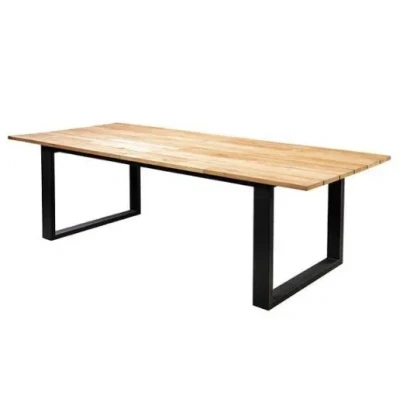Afbeelding van Kaihou table 240x100cm. alu black/teak Yoi