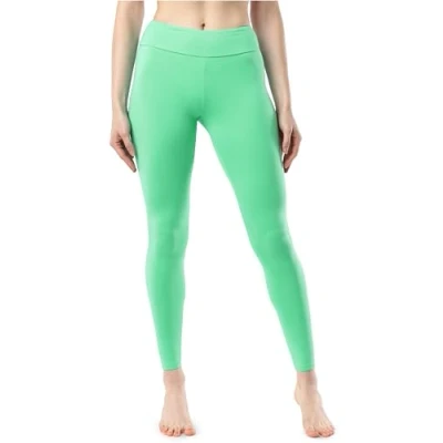 Afbeelding van Merry Style Dames Lange Leggings Sport Vrijetijdsbroek Sporbroek van Katonen Brede Taille MS MS10 429 LE Grün L