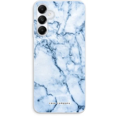 Afbeelding van Case Company® hoesje geschikt voor Samsung Galaxy A05s Blauw marmer Soft Cover Telefoonhoesje Bescherming aan alle Kanten en Schermrand