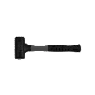 Afbeelding van Force terugslagvrije rubberhamer 350gr. Rubber hamer 350g zwart anti terugslag