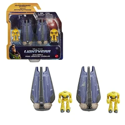 Afbeelding van Pixar Lightyear Hyperspeed Series Cyclops met Vijandelijk Schip Actiefiguur