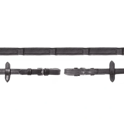 Image de Schockemöhle Rênes Durasoft Cuir Marron foncé/Argent Full