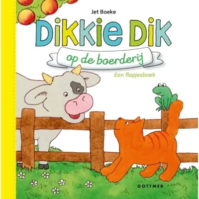 Afbeelding van Dikkie dik op de boerderij geel