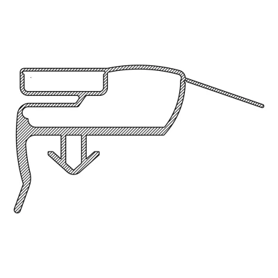Image de Joint de porte Electrolux AEG 2426448417 magneetdeurafdichting,grijs,563