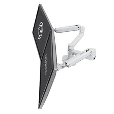 Afbeelding van Ergotron LX Dual Arm Side by Desk Mount Monitor tafelbeugel 2 voudig 38,1 cm (15) 68,6 (27) Wit In hoogte verstelbaar, Draaibaar, Kantelbaar,