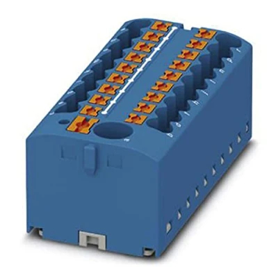 Afbeelding van Phoenix Contact PTFIX 6/18X2,5 G BU 3273506 Verdeelblok Aantal polen: 19 0.14 mm² 2.5 Blauw 8 stuk(s)