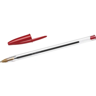 Afbeelding van Balpen Bic Cristal rood medium Omdoos a 50 stuk stuks