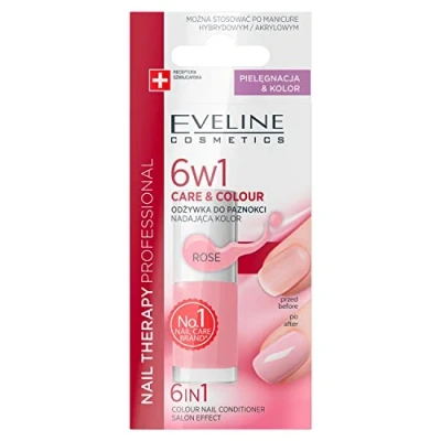 Afbeelding van Eveline Nail Therapy Care&amp;Colour 6In1 Conditioner Is A Claw That Gives The Color Rose 5Ml