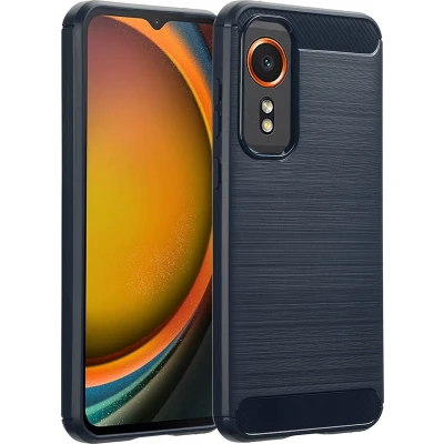 Afbeelding van imoshion Hoesje Geschikt voor Samsung Galaxy Xcover 7 Siliconen Brushed Backcover Donkerblauw