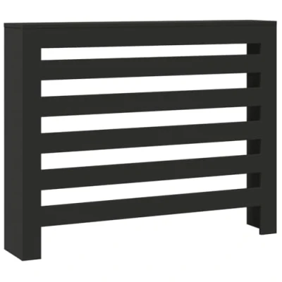 Afbeelding van Radiatorombouw 104x20x82 cm bewerkt hout zwart