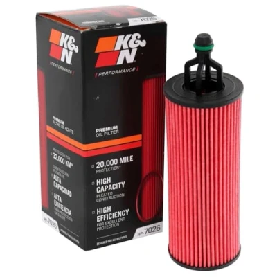 Afbeelding van K&amp;N Oliefilter High Performance Series compatibel met Chrysler, Dodge, Jeep, VW (HP 7026)