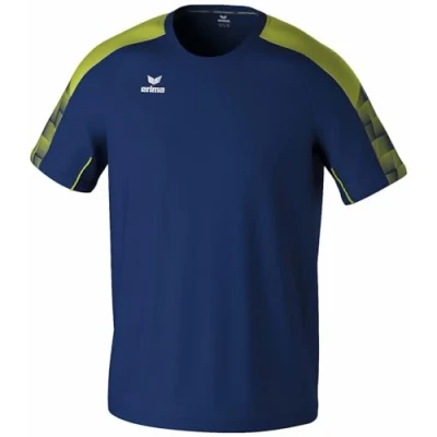 Afbeelding van Erima Evo Star T Shirt Kinderen Marine / Geel Maat: 152