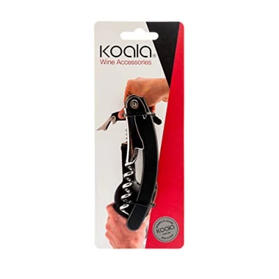 Afbeelding van Kurkentrekker voor obers Koala Zwart Metaal (11,1 x 3 1,2 cm)