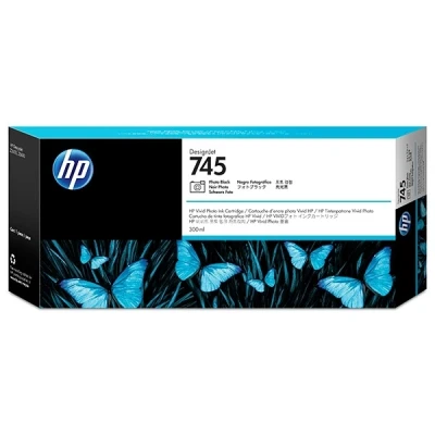 Image de HP 745 photo noire originale DesignJet cartouche d&#039;encre
